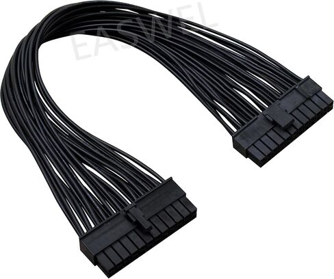 ATX 24Pin to 20+4Pin Power Supply Cable PSU 20 /24Pin Male to 24Pin Male Port ji in Saudi Arabia