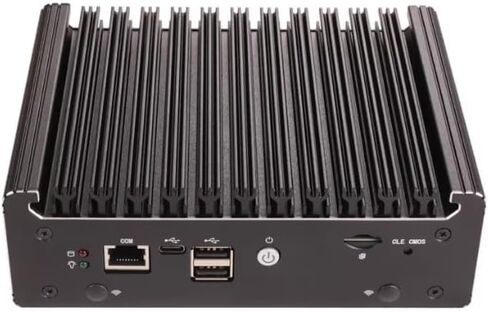 جهاز جدار الحماية، معالج Inter Processor N95 Mini PC، 4*i226-V 2.5GbE LAN، 4 Core و4 Thread، DDR4 3200MH، 2*USB2.0،2*USB3.0،1*M.2 (NVME)،2*SATA3.0 (بدون ذاكرة وصول عشوائي ولا SSD) in Kuwait