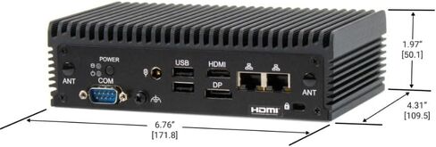 IPC2710A-B03M13C - صندوق كمبيوتر صناعي صغير بدون مروحة، AMD Ryzen Embedded V2516، ذاكرة الوصول العشوائي 8 جيجابايت، 64 جيجابايت SSD، WIN11 PKEA in Kuwait