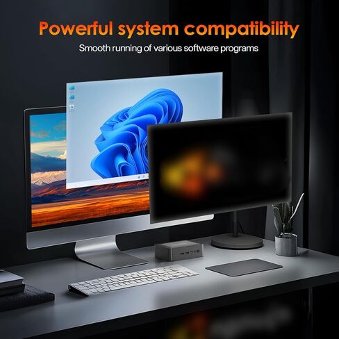 Wisoqu Mini PC، Ryzen 7 5825U 8 Core 16 Threads حتى 4.5 جيجا هرتز، WiFi 6 5.2، شاشة ثلاثية مزدوجة 4K من النوع C، مع رسومات Radeon RX Vega 8 (قابس الولايات المتحدة) in Kuwait