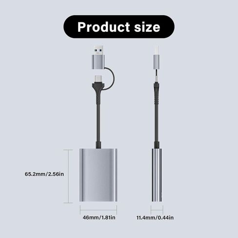 Highly Speed Type B Card Reader USB3.2 Gen 2 10Gbps for Multiple Devices Including Smartphones and Computers Aluminum Card Type B Adapters in Saudi Arabia