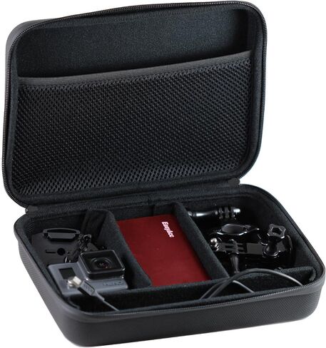 Navitech Black Heavy Duty Rugged Hard Case/Cover with Shoulder Strap Compatible with Timaser T8 Mini pc in Saudi Arabia