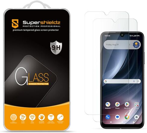 Supershieldz (2 Pack) Designed for Cricket Icon Plus (2026) / AT&T Verge 2 Tempered Glass Screen Protector, Anti Scratch, Bubble Free in Saudi Arabia