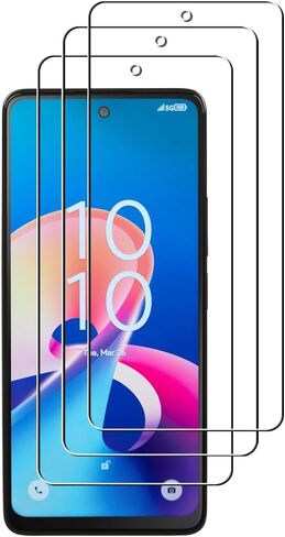 عبوة من 3 واقي شاشة لهاتف TCL 50 XL 5G من الزجاج المقسى، مضاد للخدش، شفاف عالي الدقة in Saudi Arabia