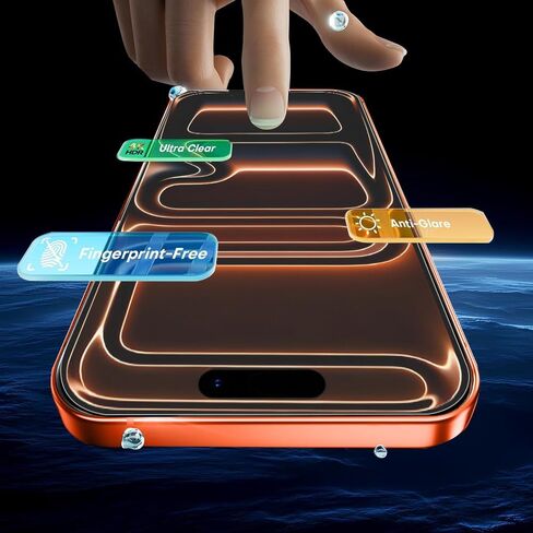 3 عبوات من واقي الشاشة الزجاجي غير اللامع لهاتف iPhone 17 Pro Max [6.9 بوصة] + 3 قطع من واقي عدسة الكاميرا، طبقة زجاجية مقواة مضادة للوهج ومضادة لبصمات الأصابع، حافظة خالية من الفقاعات ناعمة كالحرير in Saudi Arabia