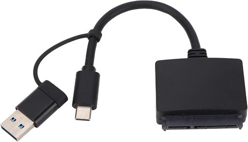 ciciglow Serial ATA to USB 3.1 Type C Converter Cable, 10Gbps Serial ATA to USB 3.1 Hard Drive Adapter for 2.5in Hard Disk Drive SSD for OS X 8.6 and Above in Saudi Arabia