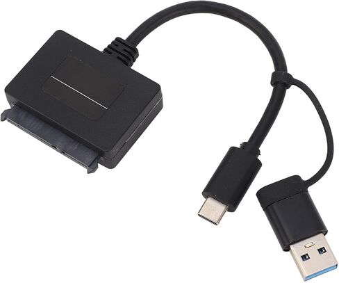 ciciglow Serial ATA to USB 3.1 Type C Converter Cable, 10Gbps Serial ATA to USB 3.1 Hard Drive Adapter for 2.5in Hard Disk Drive SSD for OS X 8.6 and Above in Saudi Arabia