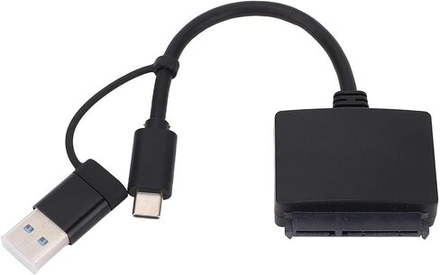 ciciglow Serial ATA to USB 3.1 Type C Converter Cable, 10Gbps Serial ATA to USB 3.1 Hard Drive Adapter for 2.5in Hard Disk Drive SSD for OS X 8.6 and Above in Saudi Arabia
