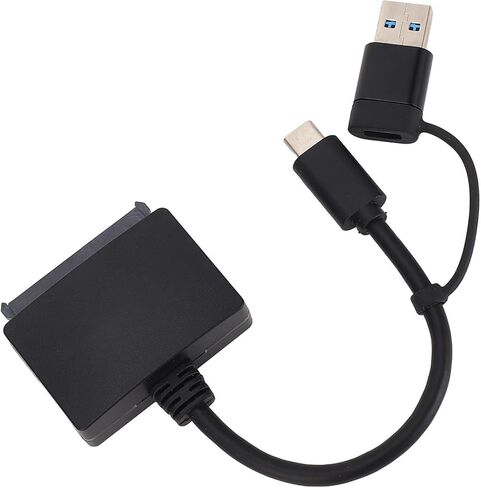 ciciglow Serial ATA to USB 3.1 Type C Converter Cable, 10Gbps Serial ATA to USB 3.1 Hard Drive Adapter for 2.5in Hard Disk Drive SSD for OS X 8.6 and Above in Saudi Arabia