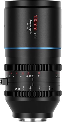 SIRUI 135mm T2.9 1.8X Full-Frame Anamorphic Lens, Telephoto Anamorphic Lens (Venus 135mm E Mount, Blue Flare) in Saudi Arabia