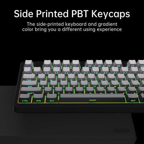 DELUX Ergonomic Vertical Mouse and Mechanical Gaming Keyboard Combo, M618G DB Wireless Vertical Mouse, KM87PRO Wireless Mechanical Keyboard (M618G DB-KM87PRO) in Kuwait