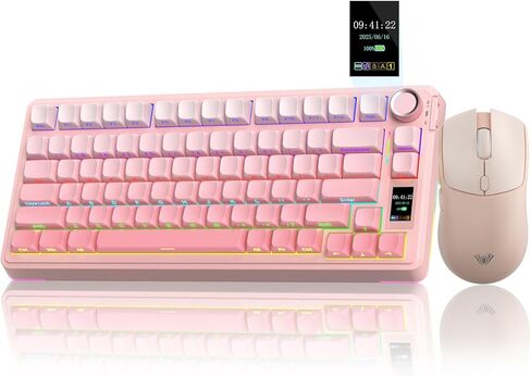 AULA Wireless Keyboard and Mouse Combo, S75 Pro Mechanical Keyboard+SC580 Wireless Mouse in Saudi Arabia