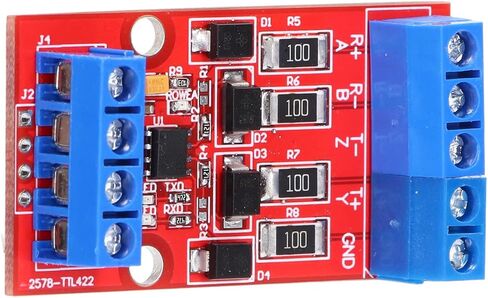 Eujgoov Full Duplex RS422 to TTL Bidirectional Converter Module, 5V Level PCB UART Serial Port Conversion, Efficient Work, Protective Function, Easy to Install with Level Converter SMD in Saudi Arabia