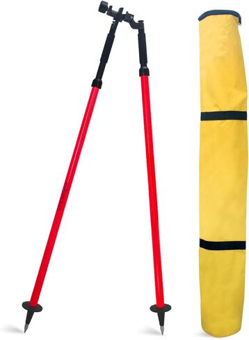 Aluminum Bipod, Adjustable Height, 5.9FT/1.8M Extended Length, Surveying Bipod for Prism Poles Surveying or GPS Poles of Total Station GPS GNSS(Include Carry Bag) in Kuwait