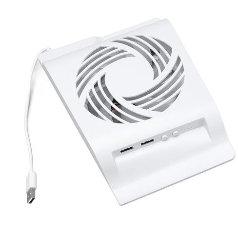 Gaming Console Cooling Fan, 80mm Dual 5V Powered USB Computer Fan with LED Light and Charging Port, Easy Installation for Slim, in Saudi Arabia