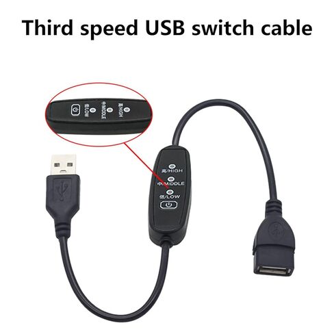 خط تحكم في سرعة USB 5 فولت مع مفاتيح للشحن وضبط السرعة وسطوع مراوح USB والأضواء in Kuwait