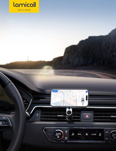 Lamicall for MagSafe Car Mount - Upgraded-2nd Generation [20 Strong Magnets] Magnetic Phone Holder Car - Air Vent Car Phone Holder Mount for iPhone 16 15 14 13 12 Pro Plus Max Mini Mag Safe Case in Saudi Arabia