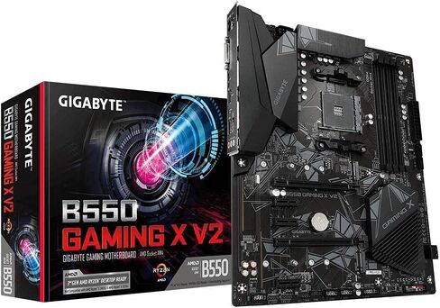 جيجابايت B550 Gaming X V2 (AMD Ryzen 5000/B550/ATX/M.2/HDMI/DVI/USB 3.1 Gen 2/DDR4/ATX/اللوحة الأم للألعاب) (متجددة) in Kuwait