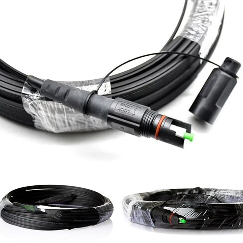 OptiTap Premium Pre-Terminated Fiber Optic Cable – Plug-and-Play, IP68 Rated for FTTH/FTTx Deployments, Weatherproof, Quick Installation, Compatible with Corning OptiTap Ecosystem, Multiple Lengths in Saudi Arabia