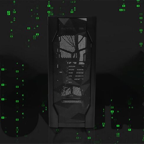 حقيبة كمبيوتر للألعاب ATX Mid Tower مع لوحة جانبية من الزجاج المقسى، ودعم تبريد المياه، وهيكل مضيف لسطح المكتب باللون الأسود للاستخدام في المكتب المنزلي والسكن in Kuwait