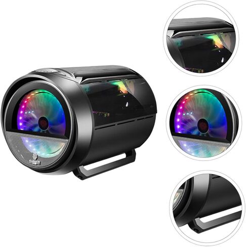 TEHAUX Gaming Computer Case with Panoramic Round RGB Water Cooling, Black Modified Matx Chassis for Office and Gaming Users in Saudi Arabia