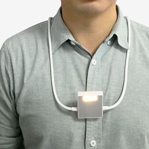 Ciieeo Adjustable Portable LED Book Light Rechargeable Reading Lamp with 3 Color Temperatures White Foldable Night Light for Bedside and Outdoor Use in Kuwait