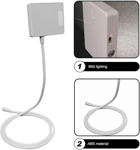 Ciieeo Adjustable Portable LED Book Light Rechargeable Reading Lamp with 3 Color Temperatures White Foldable Night Light for Bedside and Outdoor Use in Kuwait