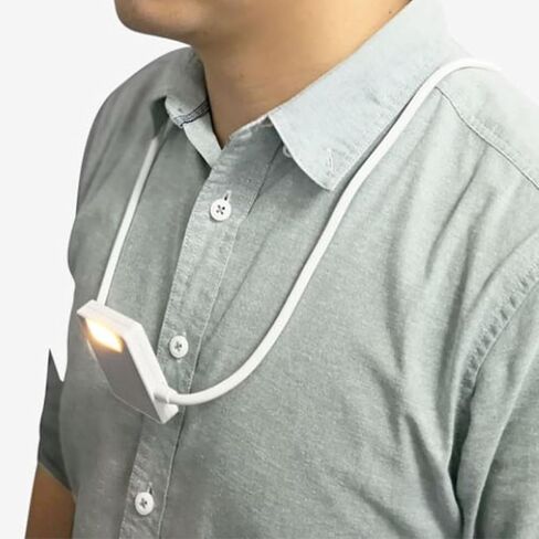 Ciieeo Adjustable Portable LED Book Light Rechargeable Reading Lamp with 3 Color Temperatures White Foldable Night Light for Bedside and Outdoor Use in Kuwait