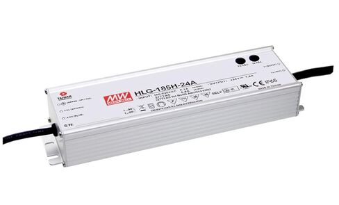 MEAN WELL HLG-185H-24A LED Driver Single Output Switching Power Supply 185 Watt 24V @ 7.8A A Model, 185W in Saudi Arabia