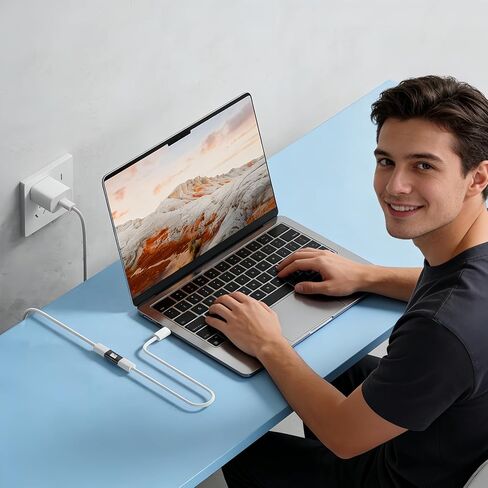 موصل أنثى USB من النوع C، محول طاقة 240 وات، USB إلى تمديد لنقل بيانات موثوق، تصميم مضغوط، سطح مكتب الكمبيوتر المحمول، استخدام اجتماع المكتب المنزلي أثناء السفر in Kuwait