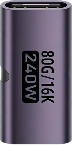 موصل أنثى USB من النوع C، محول طاقة 240 وات، USB إلى تمديد لنقل بيانات موثوق، تصميم مضغوط، سطح مكتب الكمبيوتر المحمول، استخدام اجتماع المكتب المنزلي أثناء السفر in Kuwait