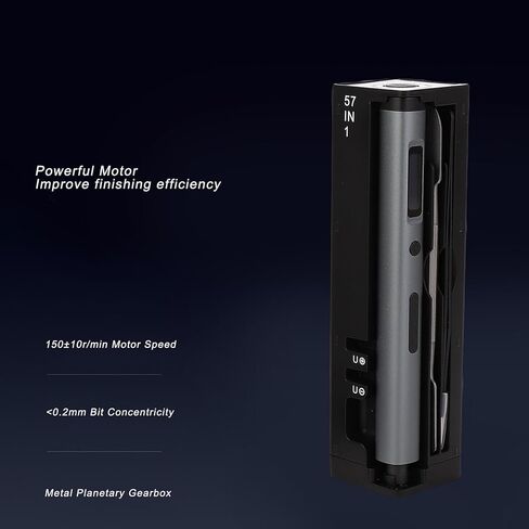 Fafeicy Electric مع شاشة OLED، هيكل من الألومنيوم، بطارية وقطع قابلة لإعادة الشحن، مجموعة كهربائية 57 في 1 لإصلاح الهاتف المحمول والكمبيوتر اللوحي in Kuwait