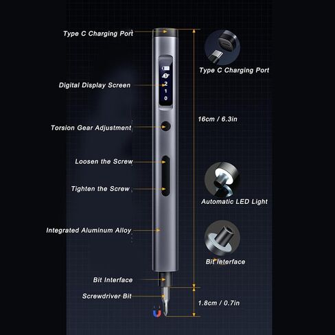 Fafeicy Electric مع شاشة OLED، هيكل من الألومنيوم، بطارية وقطع قابلة لإعادة الشحن، مجموعة كهربائية 57 في 1 لإصلاح الهاتف المحمول والكمبيوتر اللوحي in Kuwait