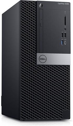 Dell OP5060MTKTFMX OptiPlex 5060 KTFMX برج صغير مزود بمعالج Intel Core i5-8500 بسرعة 3 جيجاهرتز سداسي النواة وذاكرة وصول عشوائي سعتها 8 جيجابايت ومحرك أقراص ثابتة سعة 500 جيجابايت ونظام التشغيل Windows Pro 64 بت in Kuwait