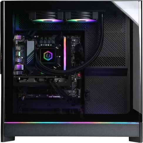 كمبيوتر ألعاب CyberPowerPC Gamer Xtreme VR، Intel Core Ultra 7 265F 2.4 جيجا هرتز، Radeon RX 9060 XT 8 جيجا، 16 جيجا DDR5، 2 تيرابايت PCIe 4.0 SSD، جاهز للواي فاي ونظام التشغيل Windows 11 Home (GXiVR8400A23) in Saudi Arabia