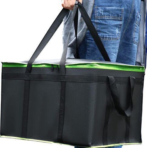 musbus Pizza Bag for Delivery Bag Pizza Carrier Insulated Bags Large for Deliveries, 20x20 inch inches 20 in Food Bag for Personal and Professional Use 18 Black in Saudi Arabia