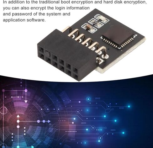 وحدة Vikye Stable TPM 2.0 للوحة الأم MSI، مادة عالية الأمان ومتينة، واجهة SPI 12Pin in Kuwait