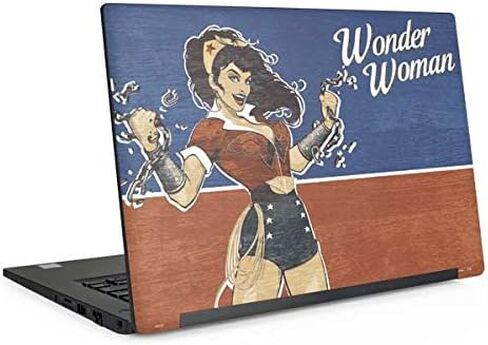 Skinit Decal Laptop Skin Compatible with Latitude 9430 - Officially Licensed DC Comics Bombshells Wonder Woman Bombshell Design in Saudi Arabia