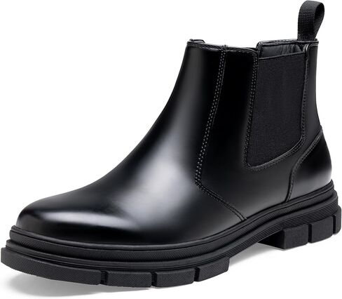 Jousen Chelsea Boots Men Casual Slip On Boots for Men Ankle Waterproof Dress Mens Boots in Saudi Arabia
