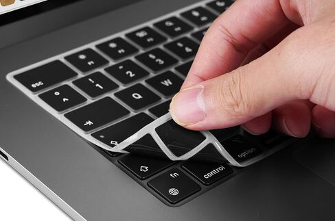 XSKN German Language Black EU Layout Version Silicone Keyboard Cover Skin for 2022 2023 2024 2025 MacBook Air 13.6 15.3 inch M2 M3 M4 with Touch ID A2681 A3113 A3240 A2941 A3114 A3241 in Saudi Arabia