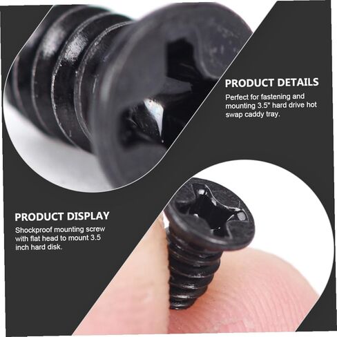 NOLITOY 100pcs 3.5 Inch Hard Drive Screws Tray Screws Computer Accessories Replacement for Hard Disk Drive Hot Swap Compatible Electronics in Kuwait