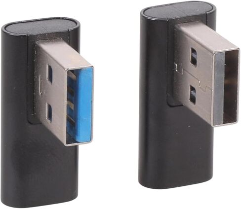 1 Pair USB3.0 to Type C Converter 90 Degree Bend for Data Transfer Power Devices Left and Right Angled USB a to USB C Converter Replacement Adapter Data Transfer and Powering Devices in Kuwait