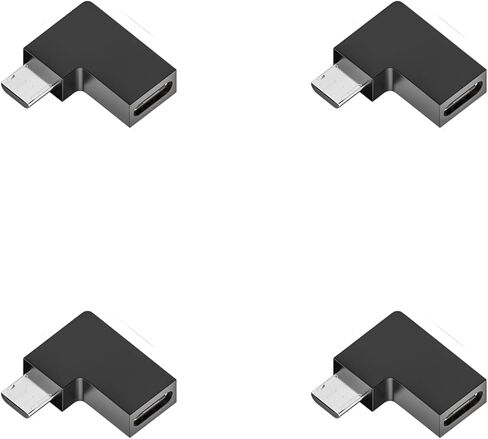 USB C أنثى إلى USB ذكر محول بزاوية 90 درجة شحن سريع 2A سرعة نقل البيانات بسرعة 480 ميجابت في الثانية تصميم صغير USB نوع C أنثى إلى USB ذكر محول in Kuwait