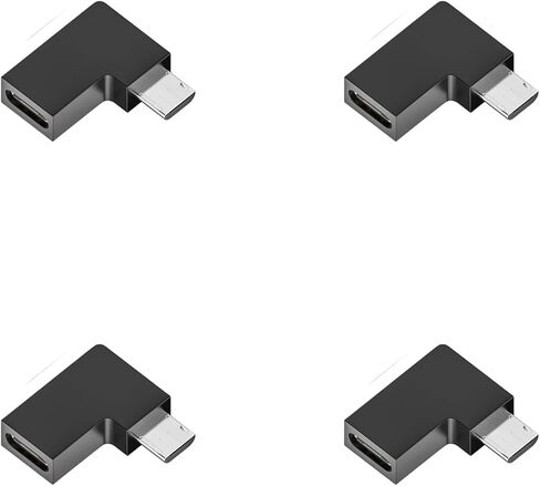 USB C أنثى إلى USB ذكر محول بزاوية 90 درجة شحن سريع 2A سرعة نقل البيانات بسرعة 480 ميجابت في الثانية تصميم صغير USB نوع C أنثى إلى USB ذكر محول in Kuwait