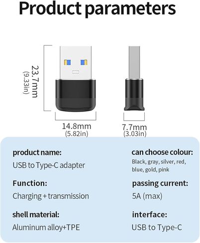 محول من النوع C أنثى إلى USB3.0 ذكر محول USB a إلى C يدعم سرعة البيانات 10 جيجابت في الثانية الشحن السريع للهواتف والأجهزة اللوحية ومحول USB C in Saudi Arabia