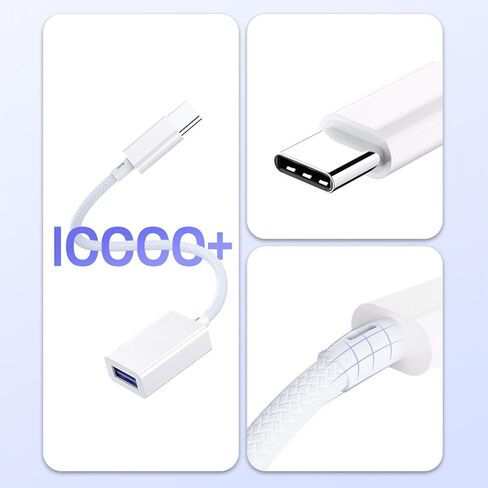Reversible Type C to USB3.0 Adapter Cable for USB C Phones Tablets Laptops Switches with Fast Speed Data Transfer 5Gbps Type C Adapter in Saudi Arabia