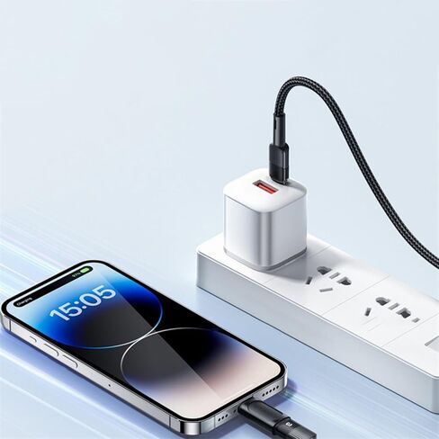 Portable 8Pin Female to USB C Male Adapters 8Pin to USB C Adapter Fast Charging and Data Syncing Compatible Type C Connectors in Saudi Arabia