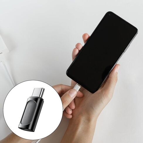 Portable 8Pin Female to USB C Male Adapters 8Pin to USB C Adapter Fast Charging and Data Syncing Compatible Type C Connectors in Saudi Arabia