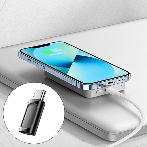 Portable 8Pin Female to USB C Male Adapters 8Pin to USB C Adapter Fast Charging and Data Syncing Compatible Type C Connectors in Saudi Arabia
