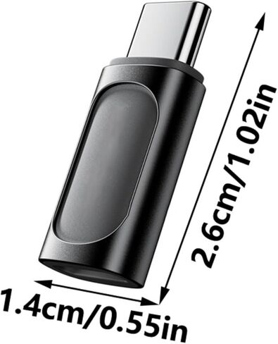 Portable 8Pin Female to USB C Male Adapters 8Pin to USB C Adapter Fast Charging and Data Syncing Compatible Type C Connectors in Saudi Arabia
